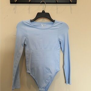 OQQ Long Sleeve Scoop Neck Bodysuit